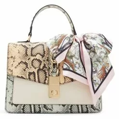 ALDO Wintercherry Top Handle Scarf Bag