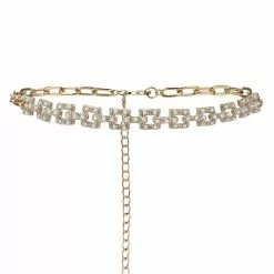 ALDO Achiri Embellished Chain Belt