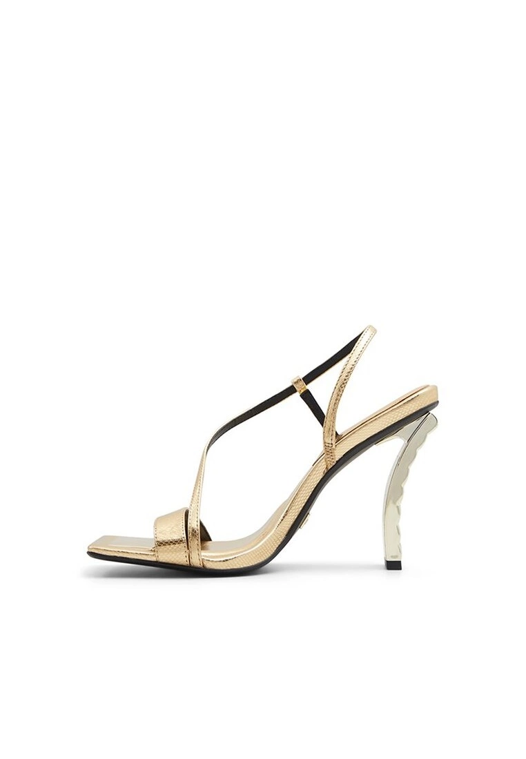 ALDO Vermeil Strappy Heels - Image 4